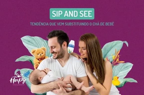 Imagem destaque do post Sip and See: confira a nova tendência que vem substituindo o chá de bebê